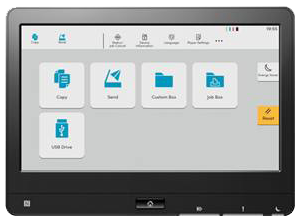 Kyocera's new, easy to use, touchscreen user interface