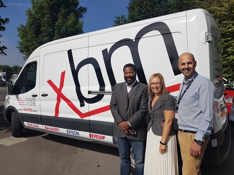 Justin English, MD at XBM; Veronica Wales, senior relationship manager at Lombard Asset Finance; and Simon Earith, service manager at XBM