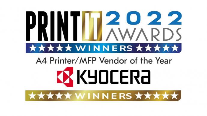 Kyocera voted A4 Printer / MFP Vendor of the Year 2022